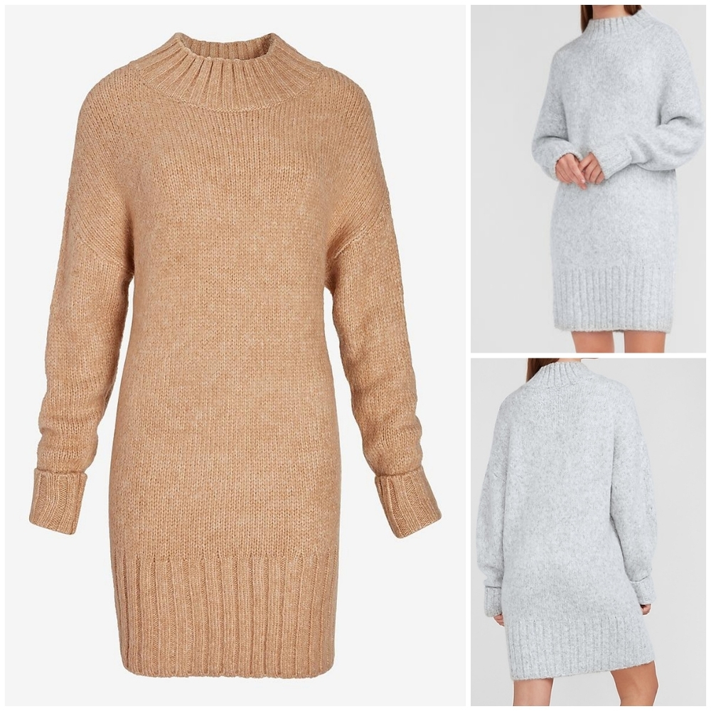 Express X You Mock Neck Sweater Dress
